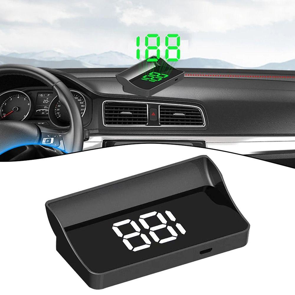 1Pcs Plug And Play Head-Up Display Big Font HUD Speed Display HUD Digital Speedometer  For All Cars