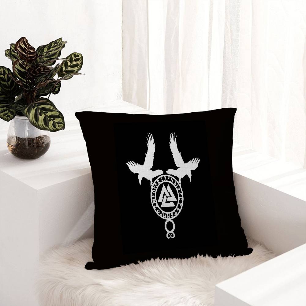 V-Valhalla V-Valknut Pillow Cover Design cushion Cover decor Holiday Decorati