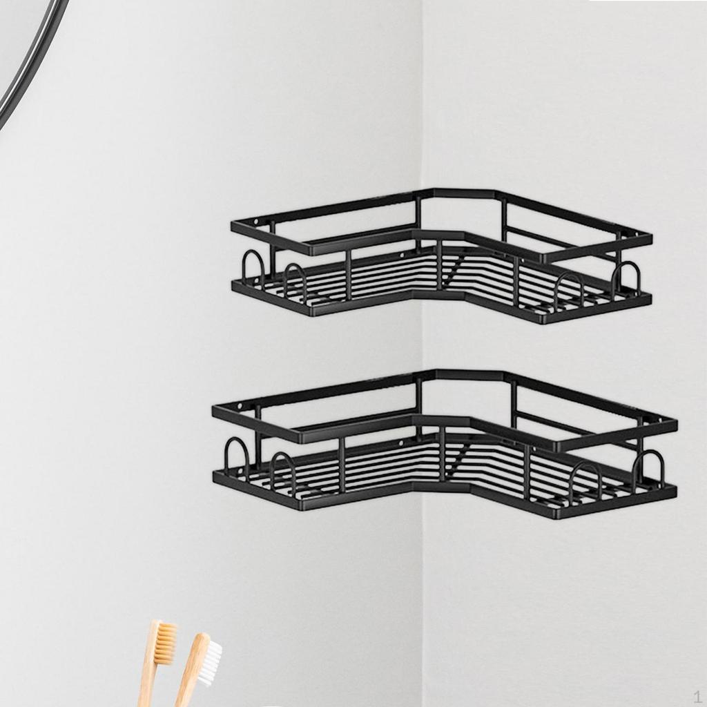 Corner Shower Rack Stable Bathroom Organizer for Home 5pc
