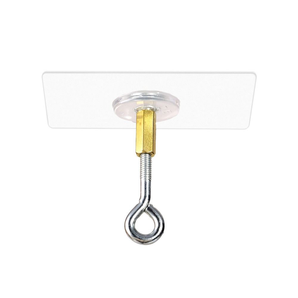 

1Pcs Heavy Duty Ceiling Hook Traceless Punch-Free Seamless Transparent Hooks Closed Style