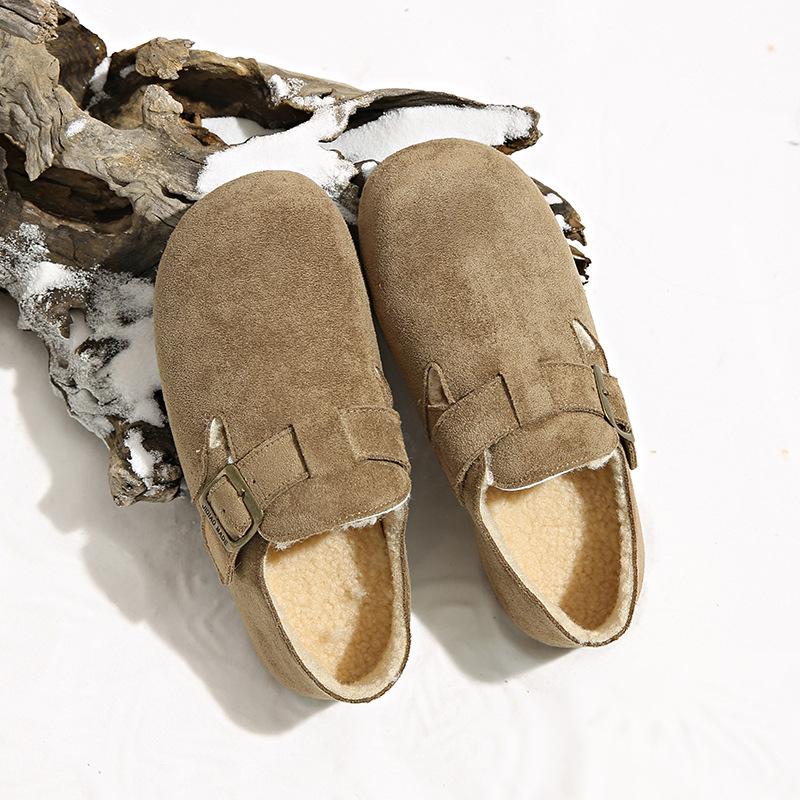 Korean version 2025 autumn and winter new belt buckle French retro Bo shoes women's shoes Doudou single shoes versatile single shoes