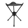 Portable Camping Stool Lightweight Aluminum Alloy Tripod Stool Folding Chair with Rotating Seat for Outdoor Fishing Hiking Camping Queueing Includes C