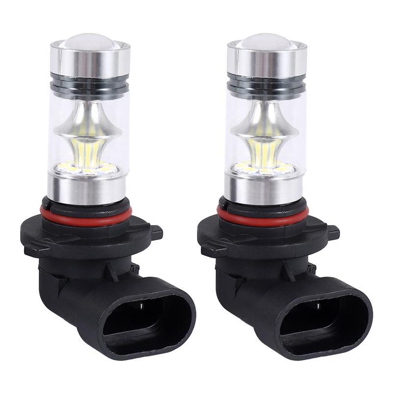 A44Z-2X 6000K Super White H10 9045 9145 9140 100W 1200LM LED Fog Light Bulb Projector Driving DRL