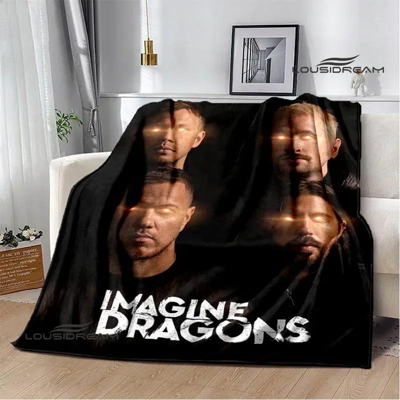 Rock Band Imagine Dragons Printed blankets Flannel Warm blanket Soft Cozy Blanket Travel Blankets bed linings Birthday Gift