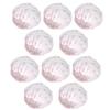 100Pcs Non Woven Disposable Microphone Cover Accessory for KTV Interview Stage Performance(White with Red Dot )