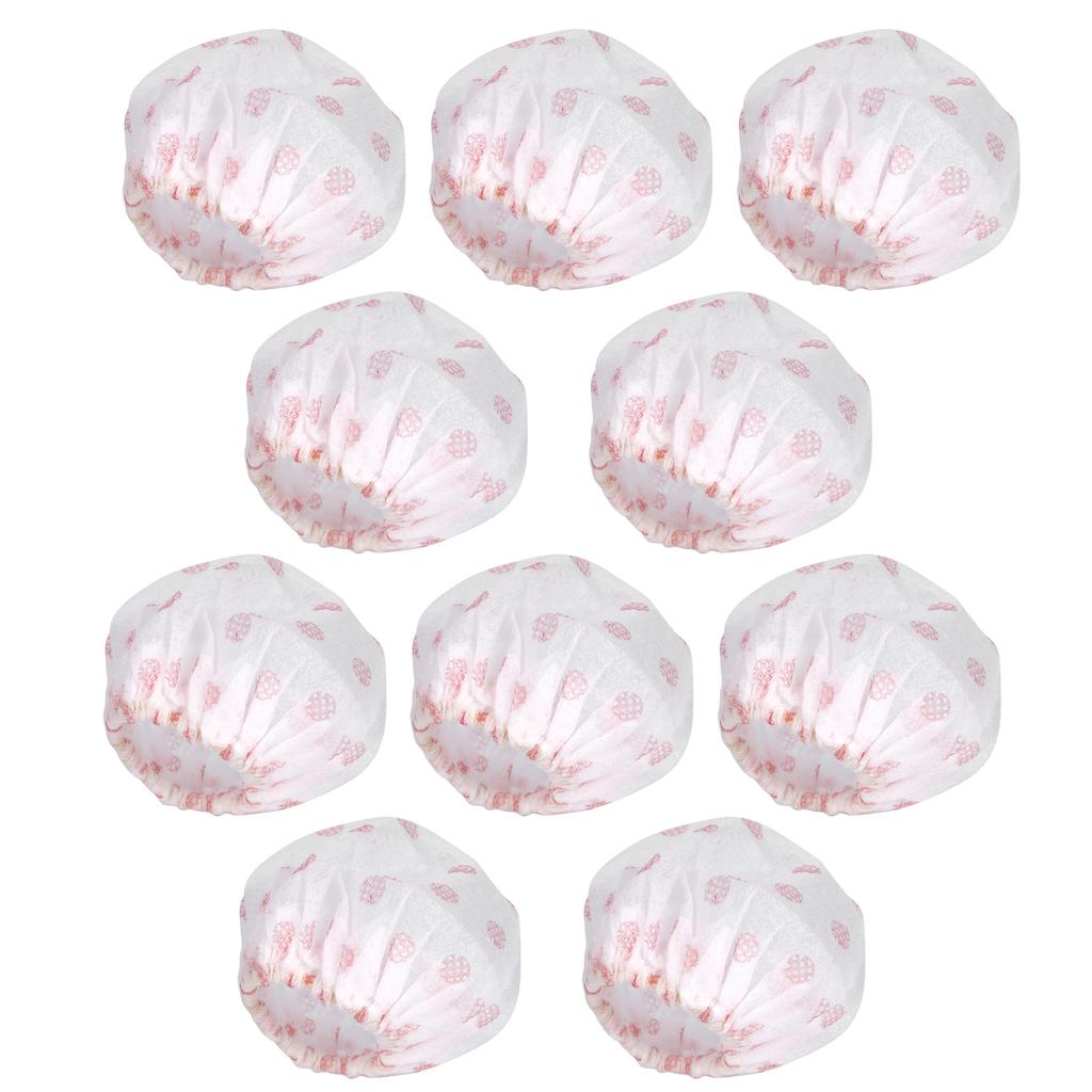 100Pcs Non Woven Disposable Microphone Cover Accessory for KTV Interview Stage Performance(White with Red Dot )