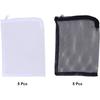 Sac filtre aquarium 15 x 20 cm en nylon – lot de 10 sacs à maille fine réutilisables (blanc et noir)