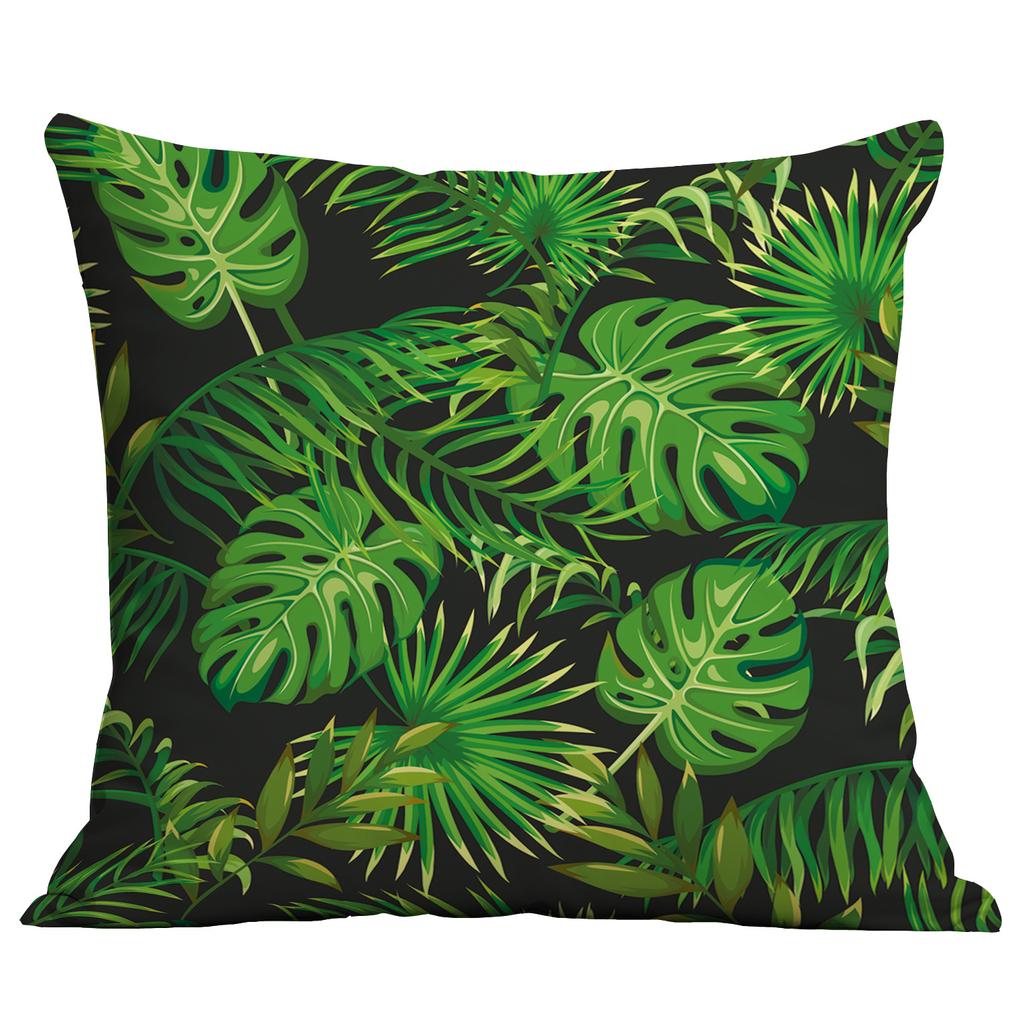 Νέα Πράσινα Φυτά, Τροπικά Φυτά, Μαξιλάρι Τυπωμένο Υψηλής Ευκρίνειας, Κάλυμμα Μαξιλαριού Καναπέ Σπιτιού