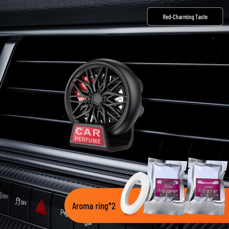 Car Wheel Hub Aromatherapy Vent Clip: Fresh, Long-lasting Scent Eliminates Odors