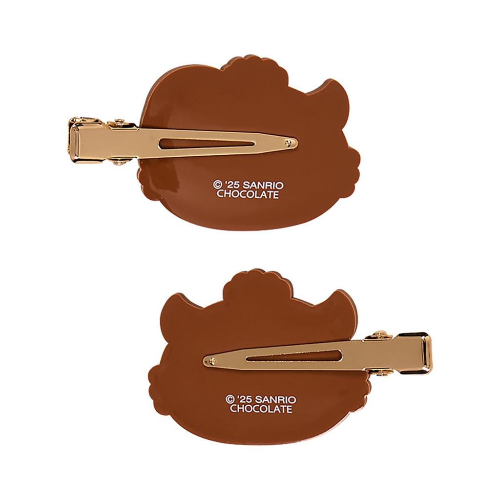 Sanrio Gaopawaru Bangs Clip (Omurice) PVC, Set of Right-Facing and Left-Facing, Ages 3+, Hair Accessory, 316920