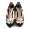 Tolle MIUMIU Pumps Offene Zehenpartie mit Kristallschmuck Schwarz Satin Damen 37 Gebraucht
