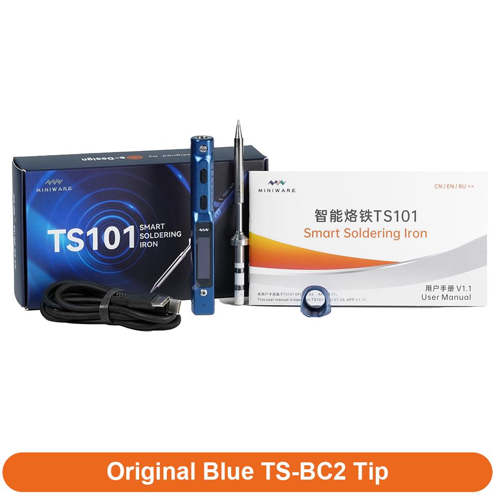 

Оригинальный паяльник TS101, портативная цифровая паяльная станция с регулируемой температурой, наконечник TS-BC2 PD3.1 90 Вт, обновление TS100