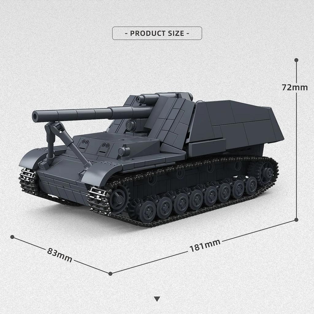 NO.300039 767pcs SD.KFZ.165 HUMME Model  Building Blocks MOC Military Educational Toys for And Adults