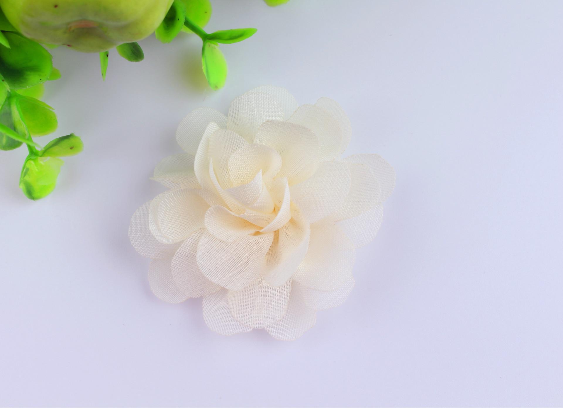 12 Colors Tiny Chiffon Flower Hair Bows Ribbon Lined Baby Girl Infant Toddler Kids Hair Clips