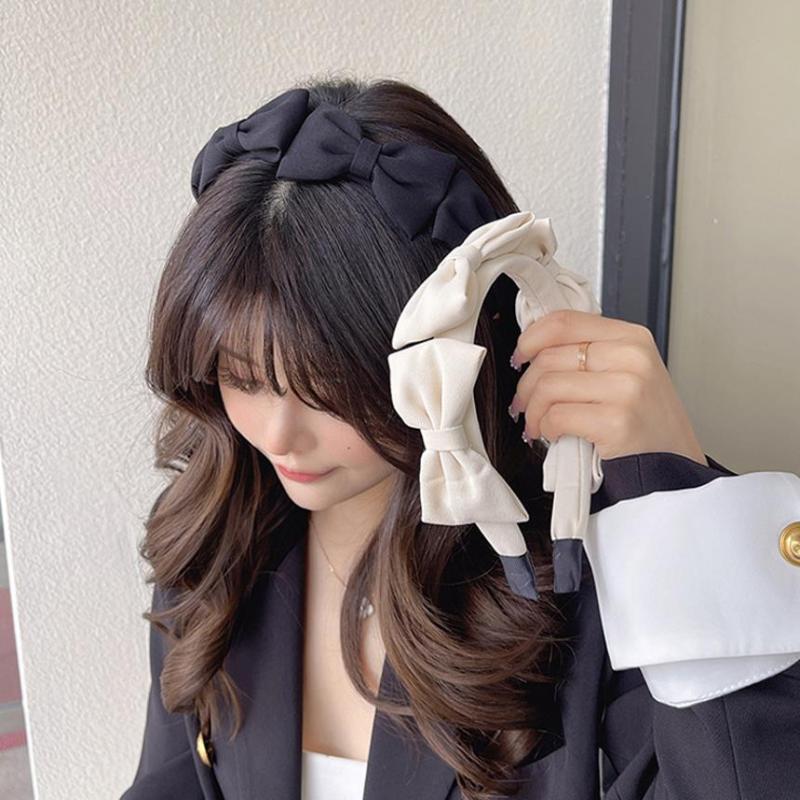 Headband For Women Bowknot Headwear Casual Hairband Hoop Party Travel Hair Accessories