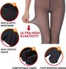 Women's Plus Size Casual Fleece Lined Fall Winter Warm Thermal Pantyhose Tights Medias Para Mujer Waist Translucent Stocking