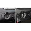 New Carbon Fiber Headlight Switch Button Frame Cover For Ford Mustang 2009-2013