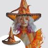 Witch Hat Roses Decoration Hat Carnivals Masquerades Hat Women's Halloween Hat Costume Accessory