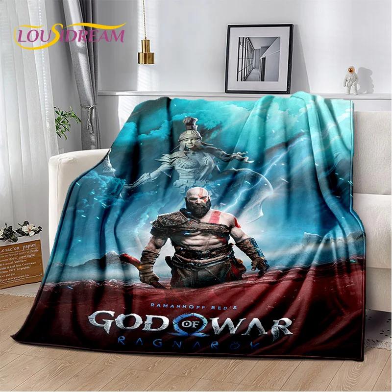 29 Style Kratos God of War Games Cartoon Blanket,Soft Throw Blanket for Home Bedroom Bed Sofa Picnic Travel Office Cover Gifts