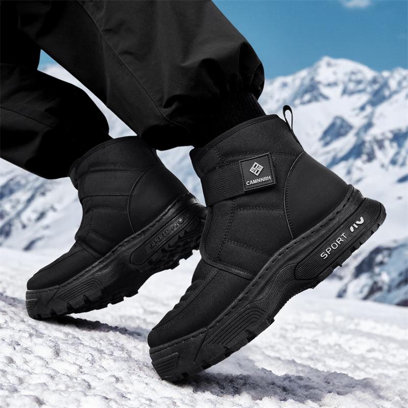 New Men's Classic Winter Fashion High Top Thick Sole Snow Shoes Comfortable Soft Sole
