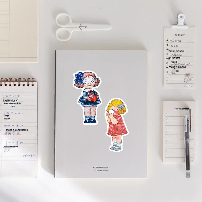 60 Cute Japanese Style Loli Manor Stickers for Phone, Suitcase, Tablet - Waterproof Decorations