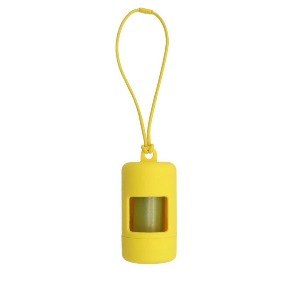 Solid Color Pet Garbage Bag Dispenser Plastic Cylinder Pet Waste Carrier Outdoor Use