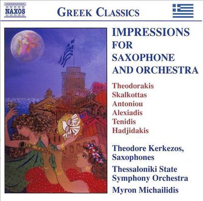 CD THEODORE KERKEZOS, MYRON MICHAILIDI - Impressions For Saxophone And Orche 8557992 Naxos 2006 Unknown ObiClassical Used