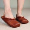 Fashion Retro Flat Baotou Sandals Women's 2025 New Soft Sole Back Empty Women's Shoes
