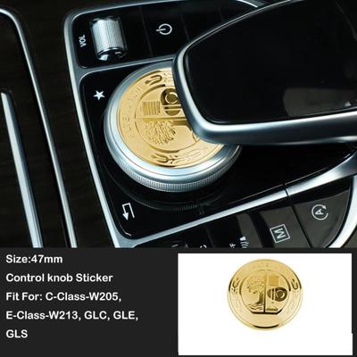 Car 3D Badge Engine Start Stop Button Cover Emblem Stickers for B/enz GLA CLA GLE W176 W246 W166 C117 X156 R172 W212 W205