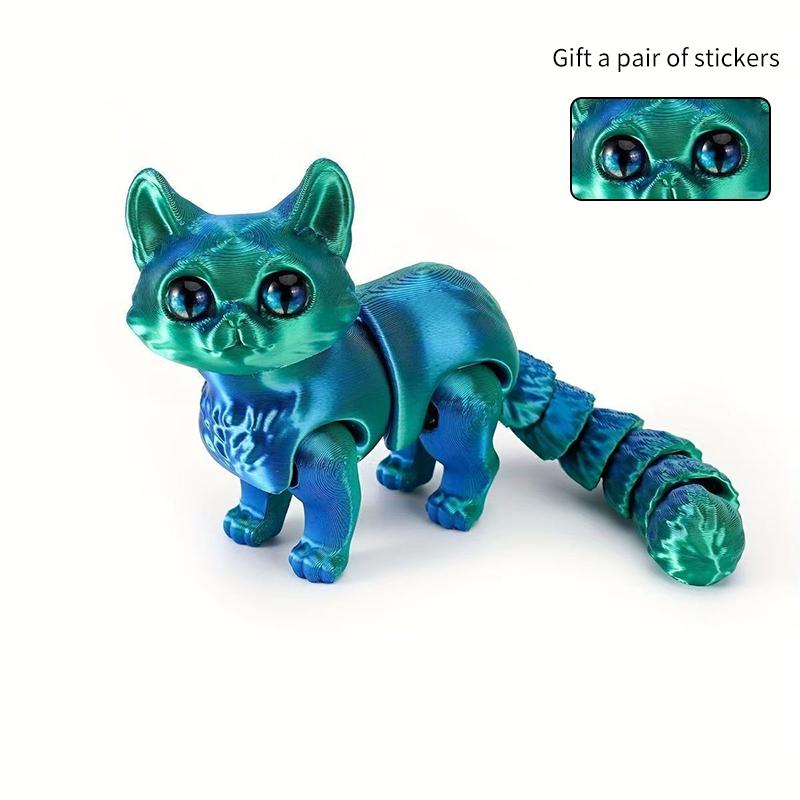 

3D Printed Cat Toys, Realistic Hairless Figurines With Movable Joints, Fun Children S New Year Gifts A2