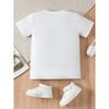 European Sizes Children A "S" Casual Summer T-shirt with Hand-painted Koi Print, Round Neck Short Sleeve Design, Machine Washable, with Fun Design
