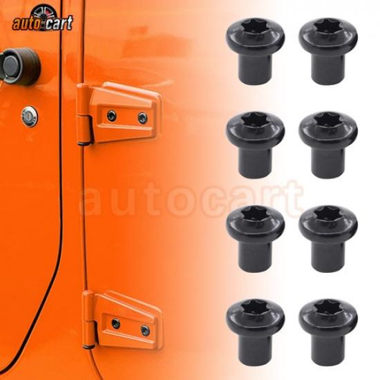 For 2007-2017 JEEP WRANGLER JK JKU DOOR HINGE PIN NUT (8pcs) FITS ALL DOORS NEW
