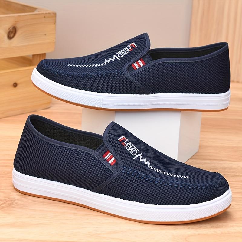 Scarpe in Tessuto Antiscivolo Scarpe da Skateboard da Uomo Scarpe in Tela Leggere Traspiranti Scarpe Comode da Lavoro