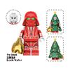 3 Christmas Series Holiday Elf Santa Claus Assembled Building Block Figure Bag