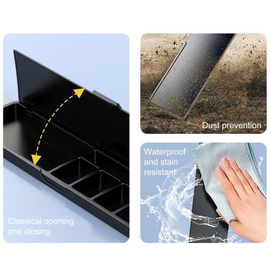 Ergonomic Keyboard Hand Rest with Compartments Non-Slip Design Multipurpose Desktop Storage Box Keyboard Wrist Support