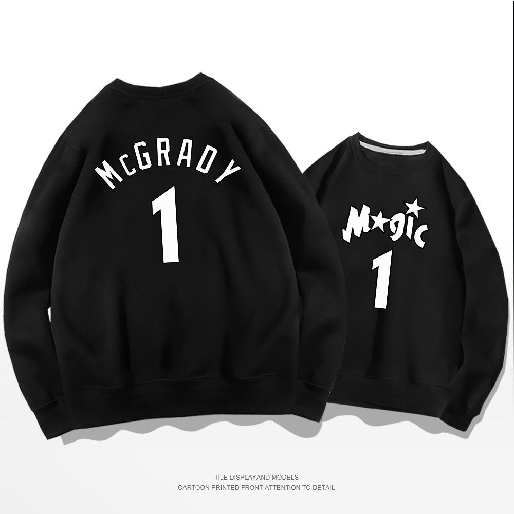 Magic team No. 1 sweater autumn clothing trendy brand youth basketball sports loose large size long sleeve jacket clothes XXS