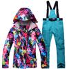 New Ski Suit Women's Snow Township Large Size Set Breathable Heat Storage Warm Single and Double Ski Suit