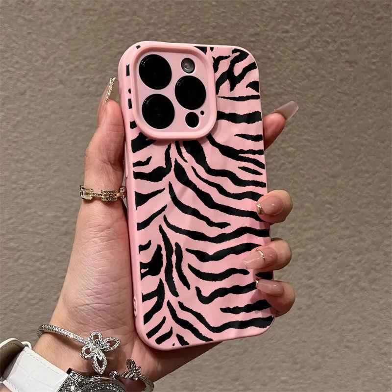 Folded art stripe for apple 15 mobile phone case iphone15promax anti-drop 12/14/13/x