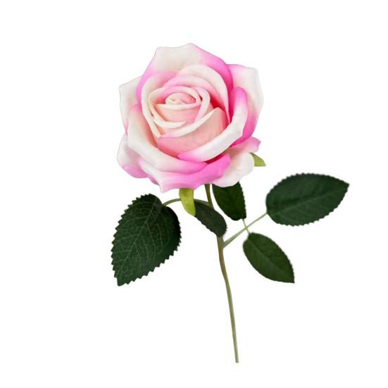 Rose Flower for Flower Arrangement Realistic Long Stem Fake Silk Rose