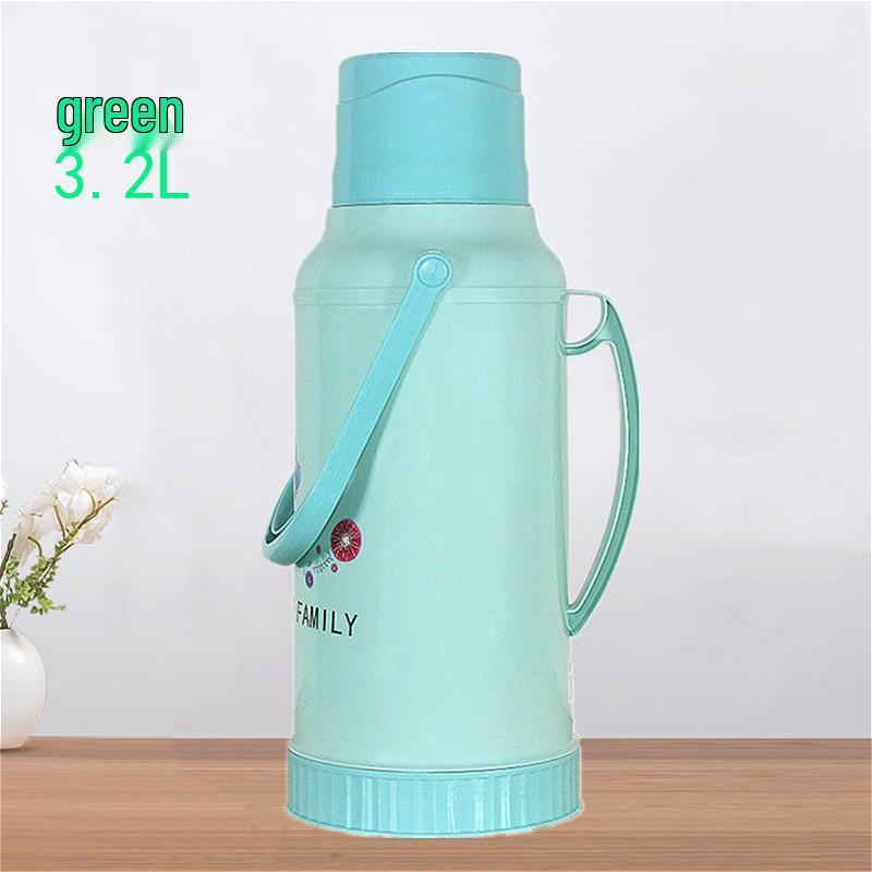 Large Leather-Covered Thermos Flask for Home or Dorm Use - Keeps Tea Warm, Plastic Exterior, Ideal for Students