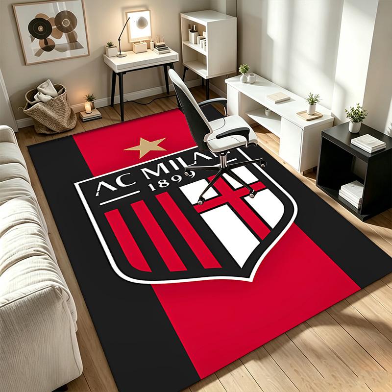 A.C. Milan A rug suitable for office chair areas living rooms and computer desks perfect for home offices and an ideal holiday gift