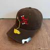 Bottle opener letter baseball cap, men's sun hat, women's cartoon embroidered sun hat, baseball cap
