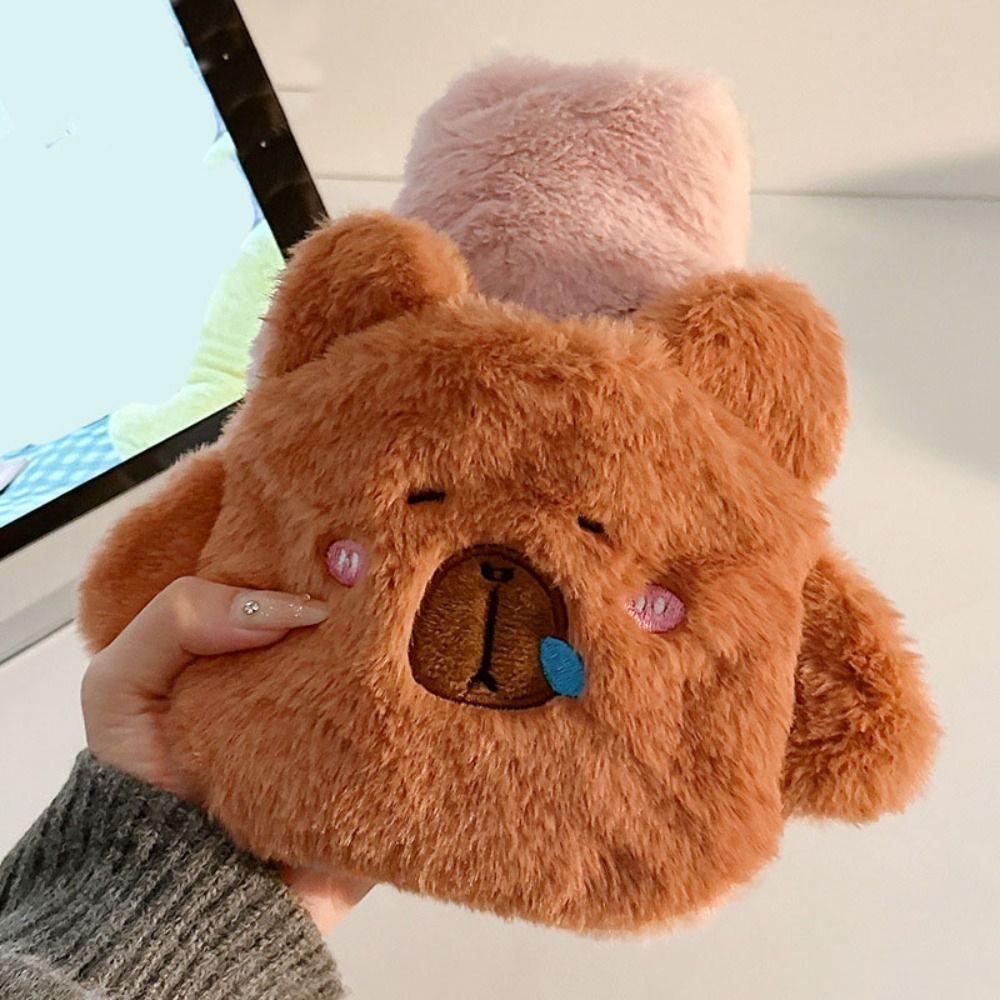 Cute Plush Hot Water Bag Cartoon Hand Warmer Warmth Hot Water Bottle  Girls