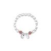 S925 Sterling Silver Cat’s Eye Bead Strawberry Crystal Fortune Bracelet, Niche Chinese Style Women’s Jewelry