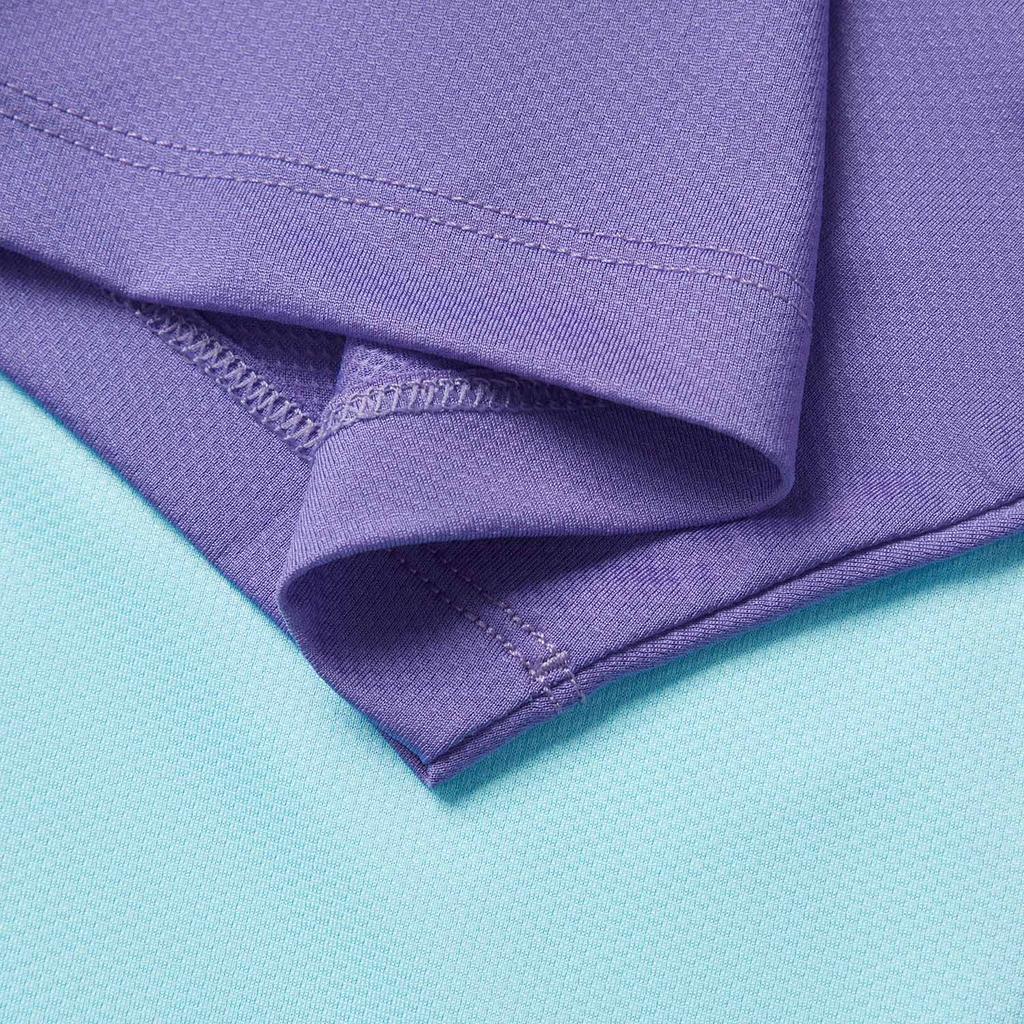 Li-Ning Comfortable Breathable Spliced Printed Short Sleeve T-Shirt Men Tops Light-Wax-Blue AAYV067-2