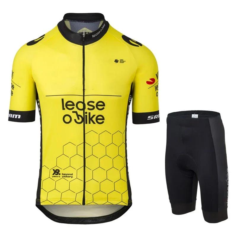 2026 Pro Team Cycling Jersey Set Men's Ciclismo Clothing Road Bike Shirts Suit Bicycle Bib Shorts MTB Wear Maillot Culotte