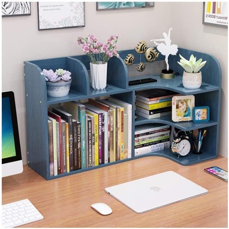Shelves Bookshelf Organizer Desktop Bookshelf Wood Desk Organizer Office Storage Rack Free Style Display Shelf Bookcase for Tabletop Books Holder
