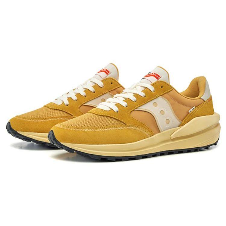 SAUCONY Jazz Renew Mesh Nylon Comfortable Versatile Durable Breathable Low-Top Lifestyle Casual Shoes Unisex Sneaker Yellow S79040-3