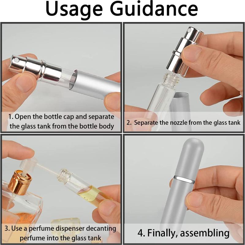 6ml dávkovač parfumov hliníková prenosná plniteľná fľaša s rozprašovačom opakovane použiteľný atomizér parfumov na cesty