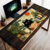 Vintage Schreibtischmatte Schwarze Katze Schreibtischunterlage Niedliches Anime Mauspadd Laptop Matte pad für Computermaus Büro Zubehör 900x400 Mauspadd